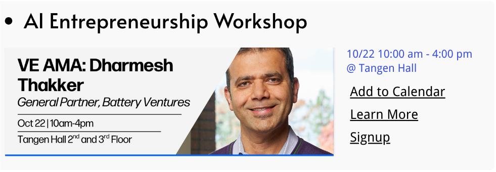 AI Entrepreneurship Workshop