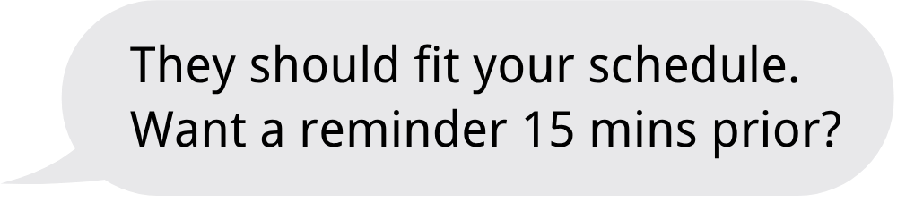 Agent message with like