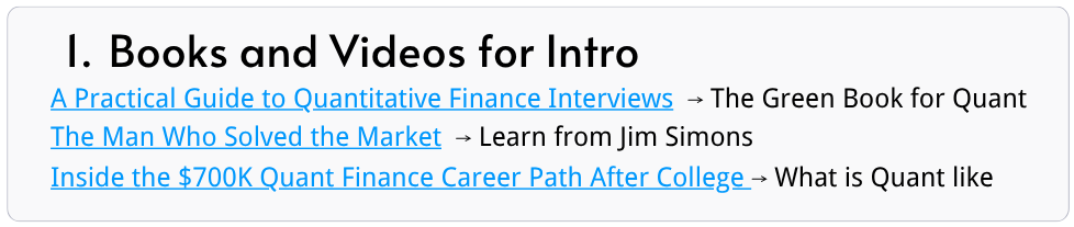Books and Videos for Intro