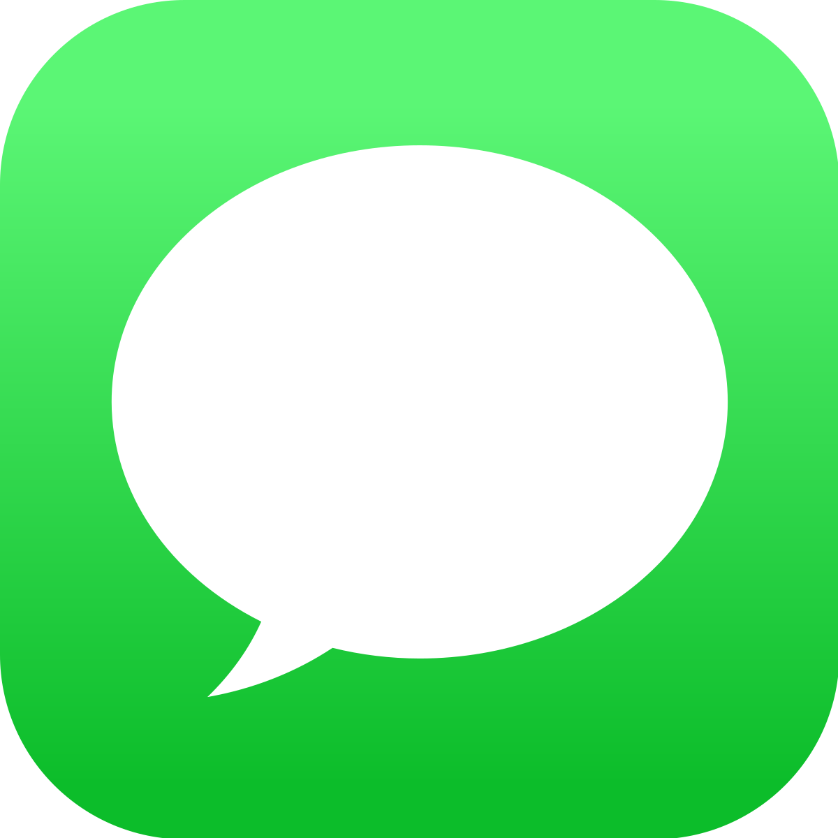 Screenshot of Messages app icon